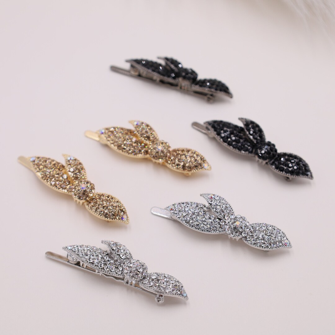 Fine Crystals Hair Clips Special Gift for Mom Hair Etsy 日本