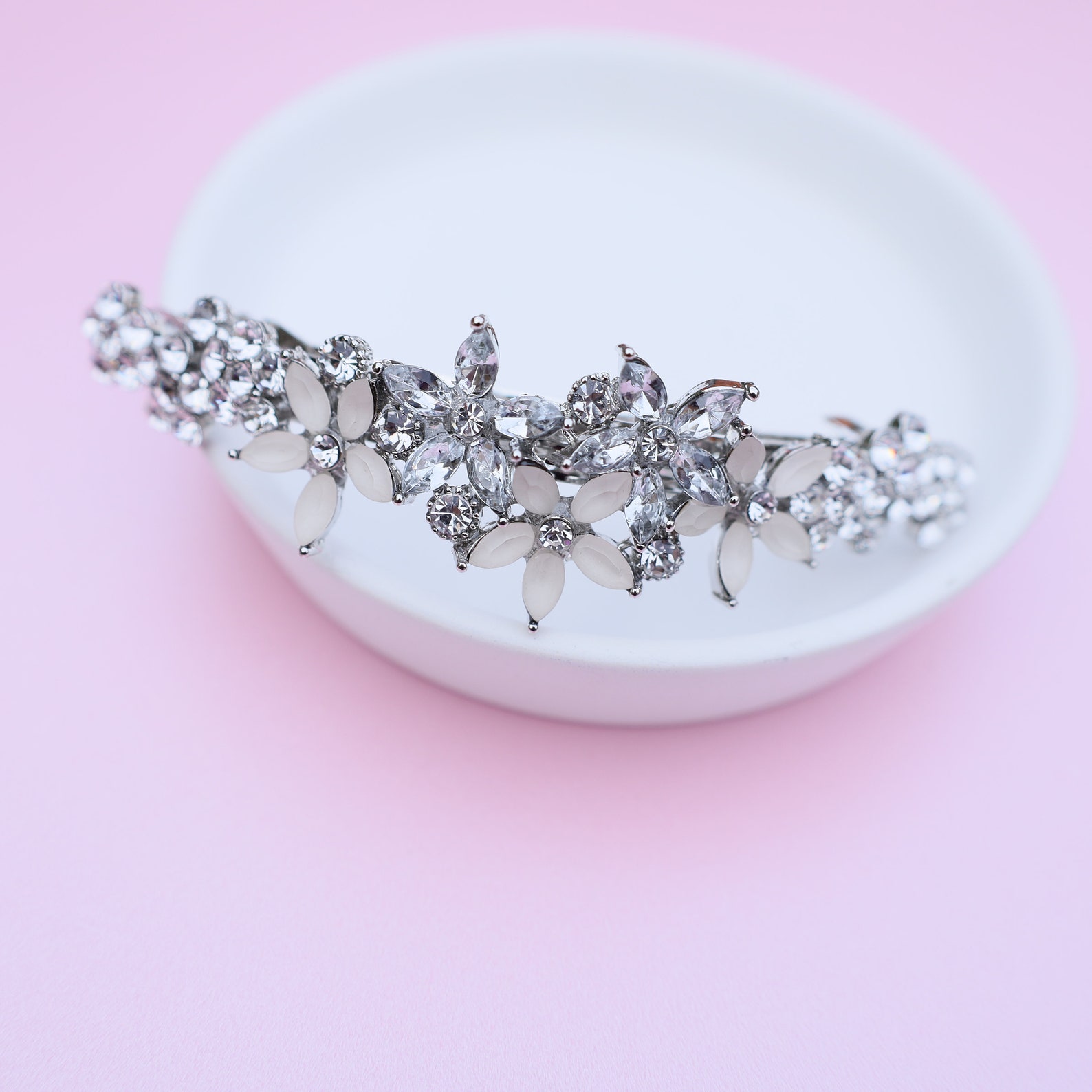 Crystal Hair Clip Barrette Fine Crystals Hair Barrette Hair Etsy