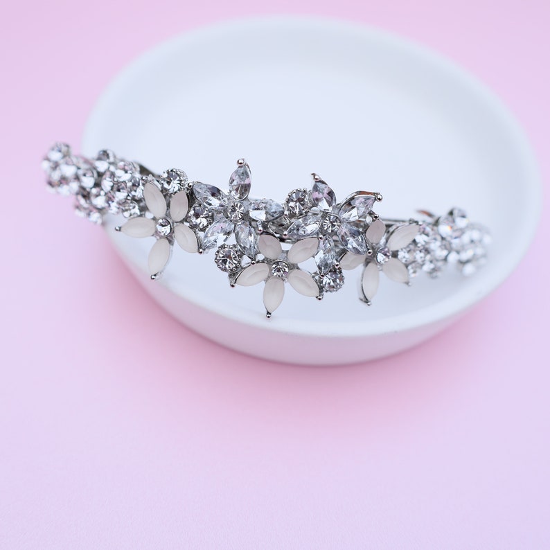 Crystal Hair Clip Barrette Fine Crystals Hair Barrette Hair Etsy