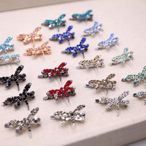 Hair Clip, Magnetic Hair Accessories, Women Hair Clips, Fine Hair Barrette,  Crystal Hair Clips,dragonfly Hair Pins -  Canada