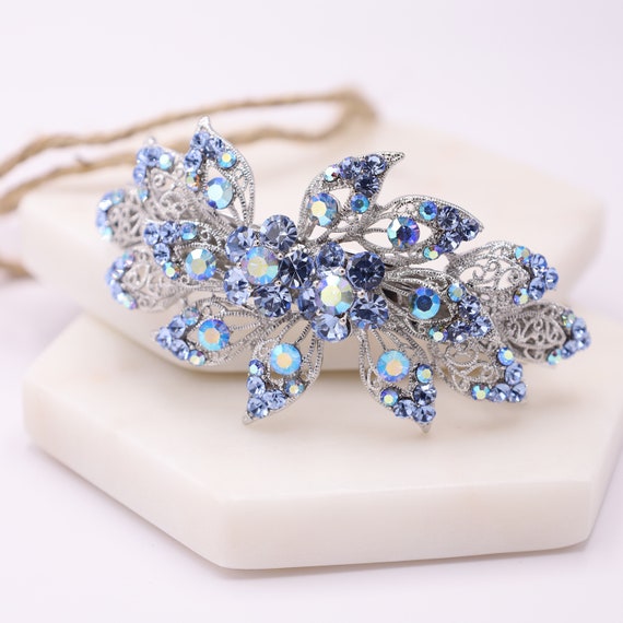 Light Blue Hair Accessory Prom Blue Hair Barrette Formal - Etsy Denmark Light Blue Hair Accessory Prom Blue Hair Barrette Formal - Etsy Denmark