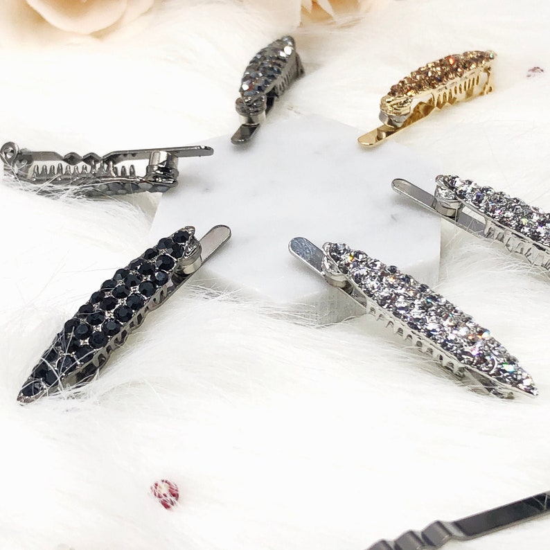 Fine Hair Barrette Barrettes for Fine Hair Crystal Etsy
