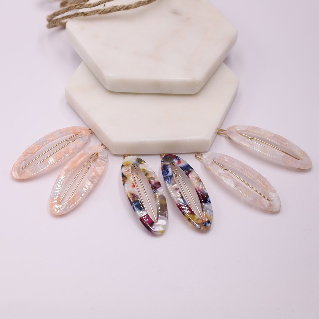 Tortoise Shell Hair Clips, Resin Hair Clip, Acetate Shell Hair Pins ...