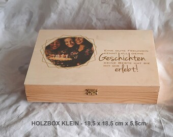 Erinnerungsbox Erinnerungskiste personalisiert Familie Hochzeit Trauung Beste Freundin Geschenkidee Fotobox