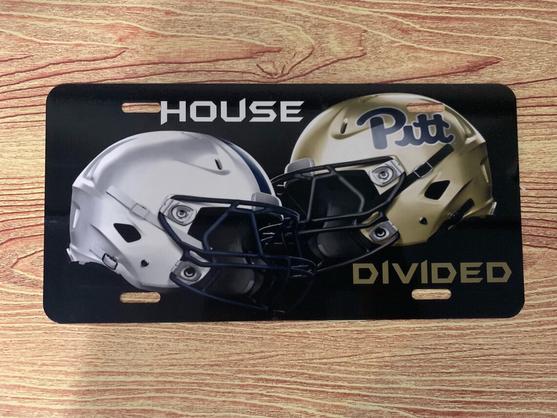 House Divided License plate customized with ANY TEAMS Etsy