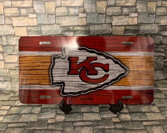 Vanity Plate Auto Tag Kansas City Chiefs Custom Mirror License Plate Vanity Plate Auto Tag Kansas City Chiefs Custom Mirror License Plate
