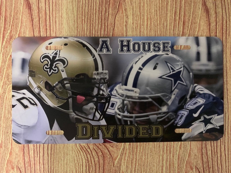 House Divided License plate customized with ANY TEAMS Etsy