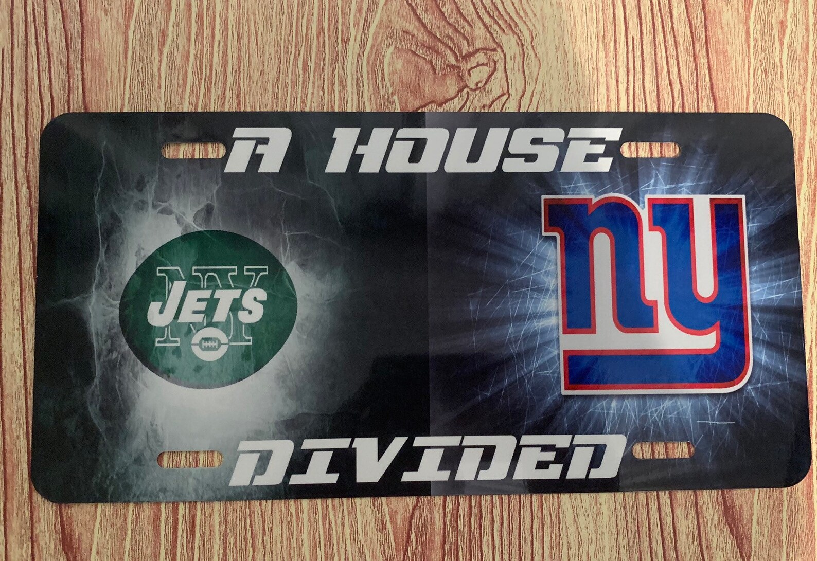 House Divided License plate customized with ANY TEAMS Etsy