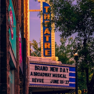 Photo Art Conway South Carolina Theatre Of The Republic Downtown Photography Print Wall Art