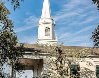 Photography Art Conway South Carolina Downtown Kingston Presbyterian Church Print