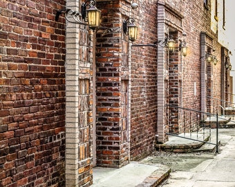 Conway SC Downtown Print: Historic District Alleyway