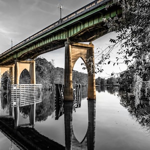 Photography Art Waccamaw Memorial Bridge Selective Color Print