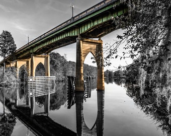Photography Art Waccamaw Memorial Bridge Selective Color Print