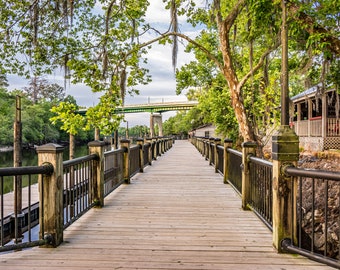 Conway SC Riverwalk: Summer Day Print