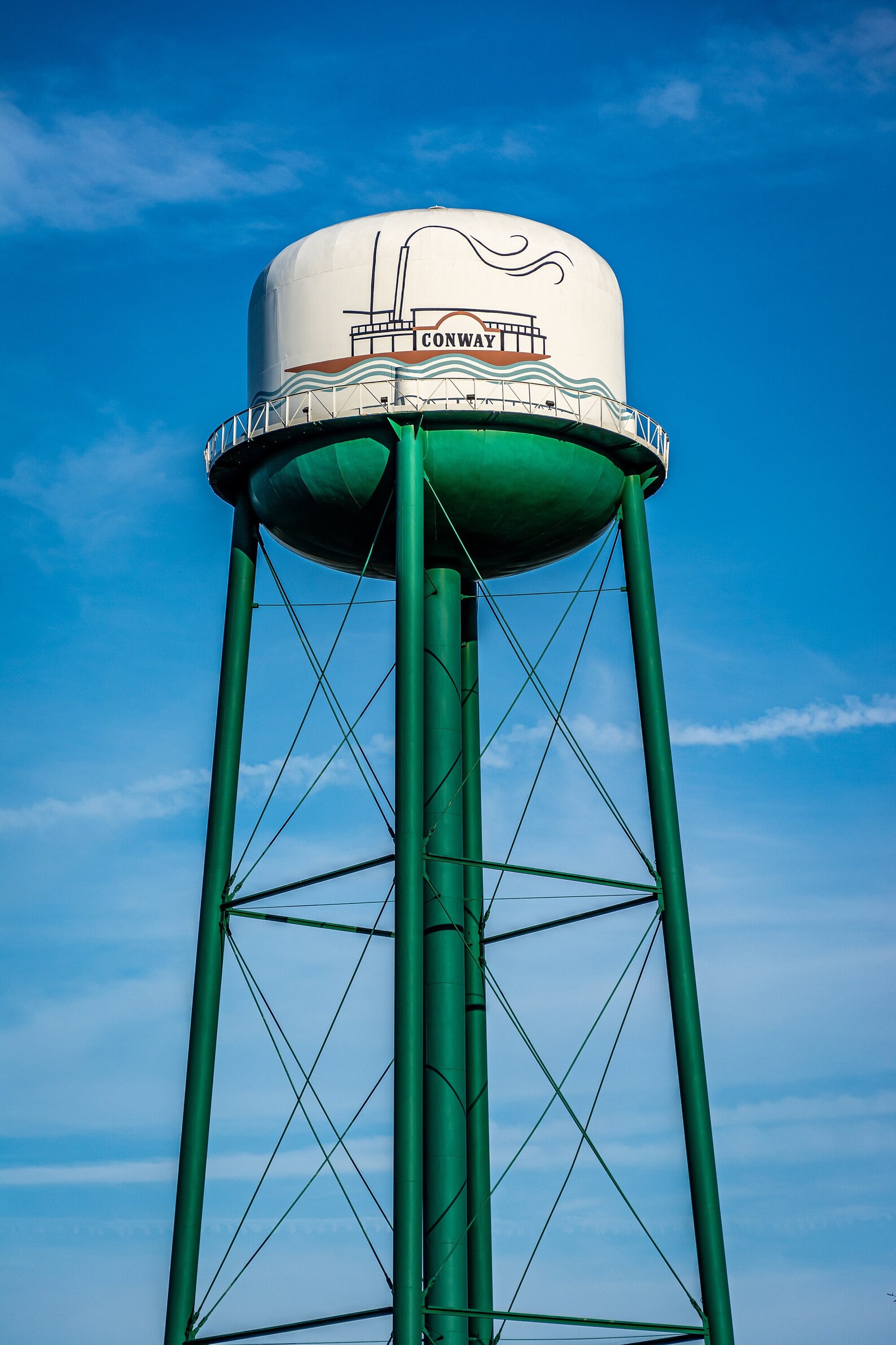 Photography Art Historic Conway Water Tower Blue Sky Print Etsy