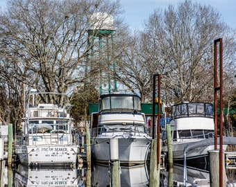 Boats Conway, SC Marina Park Photo Art