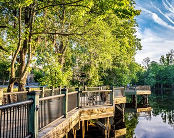 Photography Art Rivertown Conway Riverwalk Beautiful Sky Sunlight Print