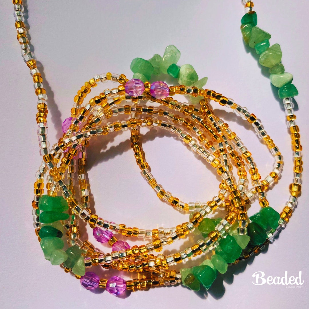 How to make waist beads with crystals sale