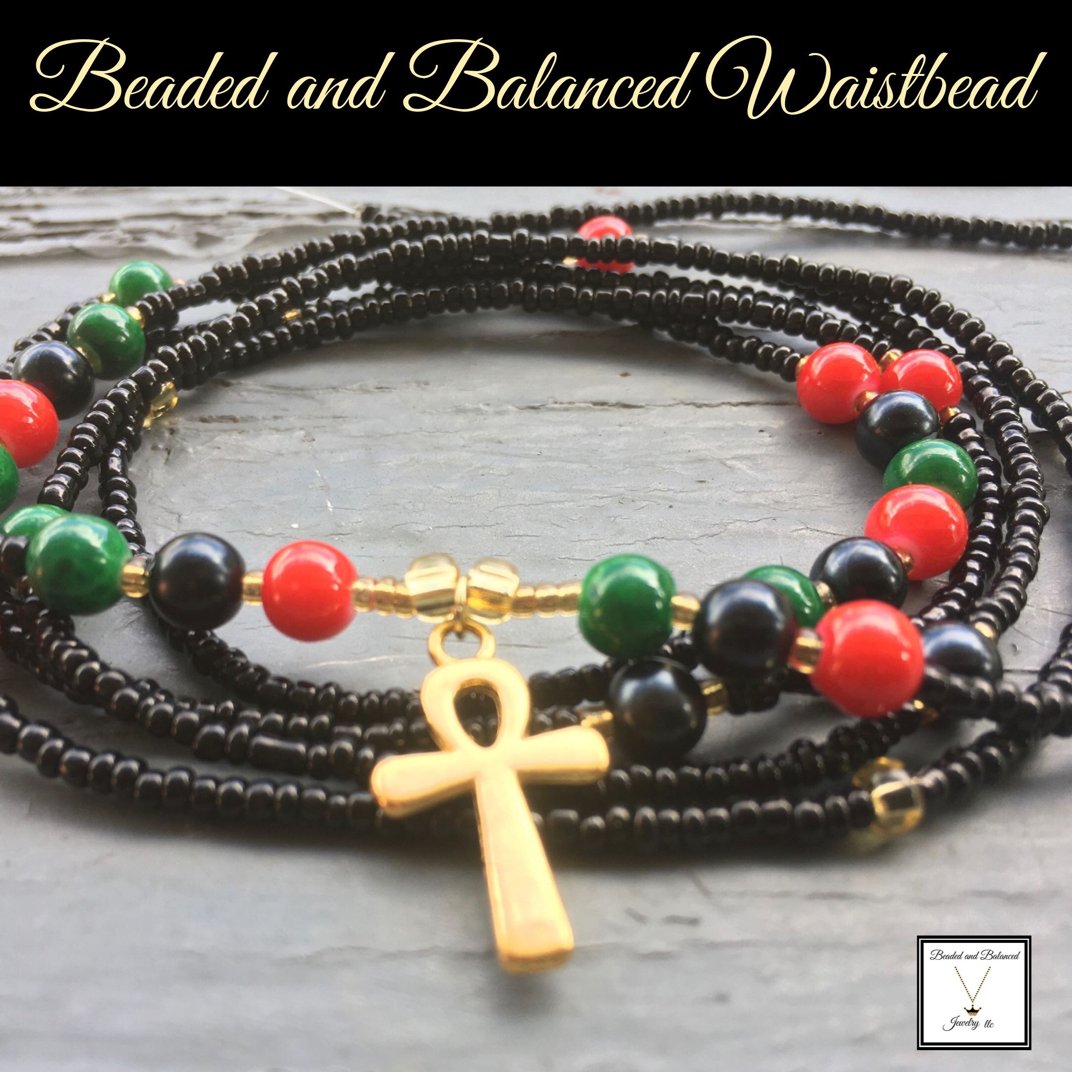 ankh waist beads