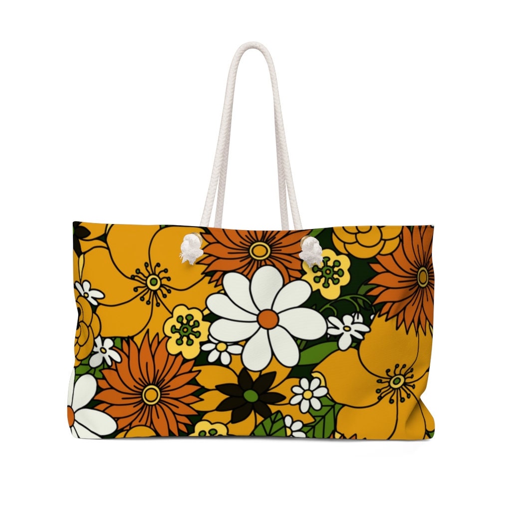 antique floral weekender bag – minnow