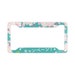 Pink Cherry blossom License Plate Frame, Japanese  custom license plate frame with sakura design print 