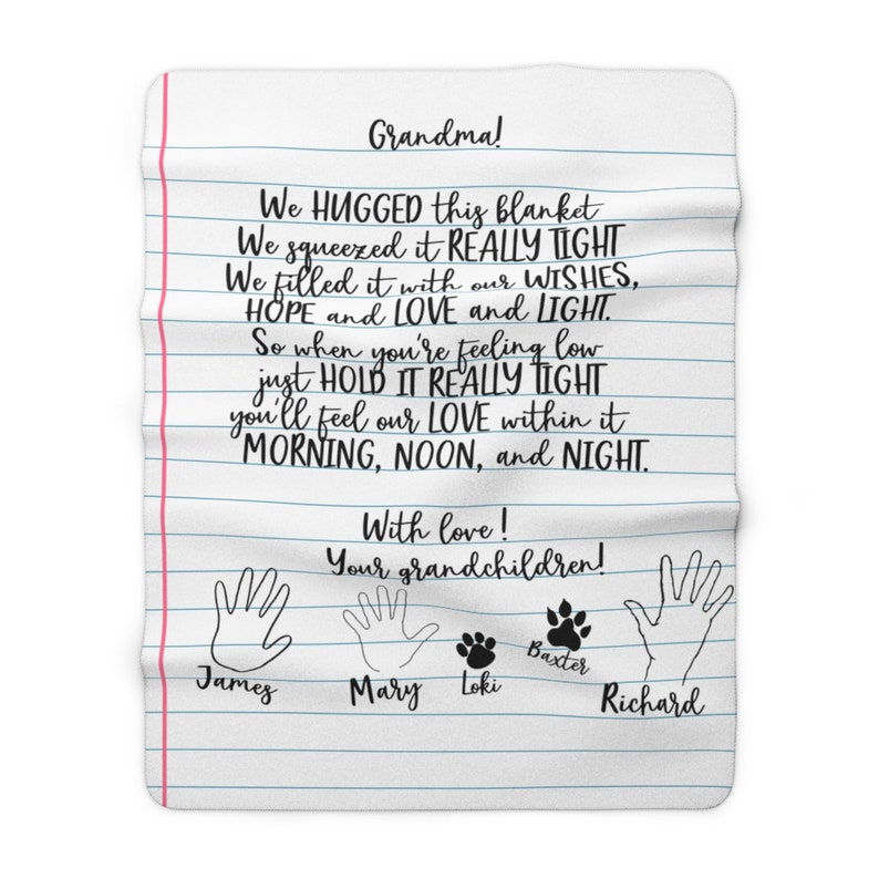 Love Letter Blanket Handwriting Blanket Custom Blanket Etsy