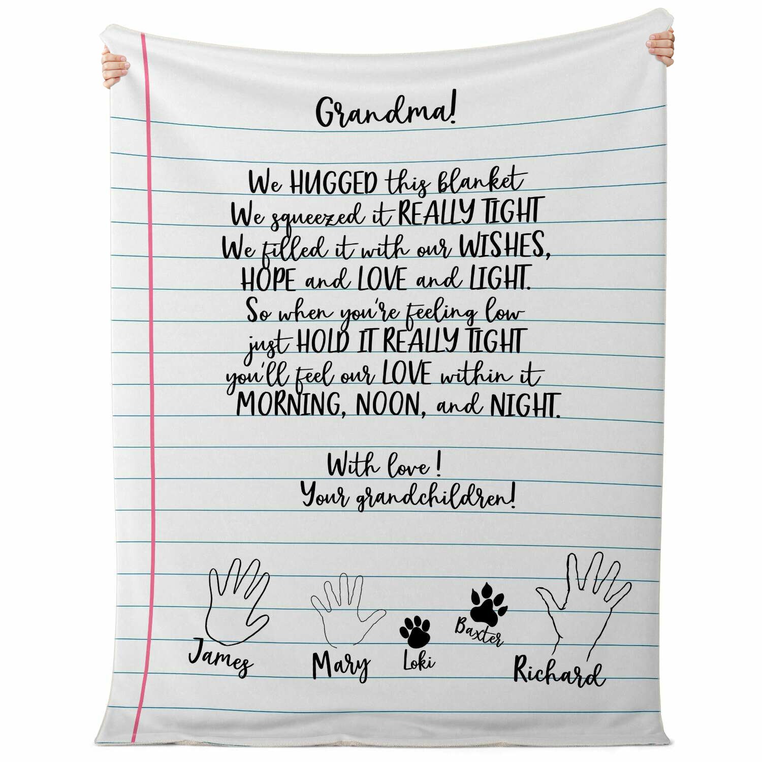 Love Letter Blanket Handwriting Blanket Custom Blanket Etsy