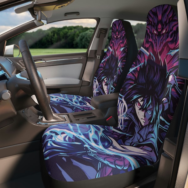 Interior car decor Car Seat Covers with anime warrior car accessories car enthusiast gifts, cute anime gifts for him for vehicle seat covers