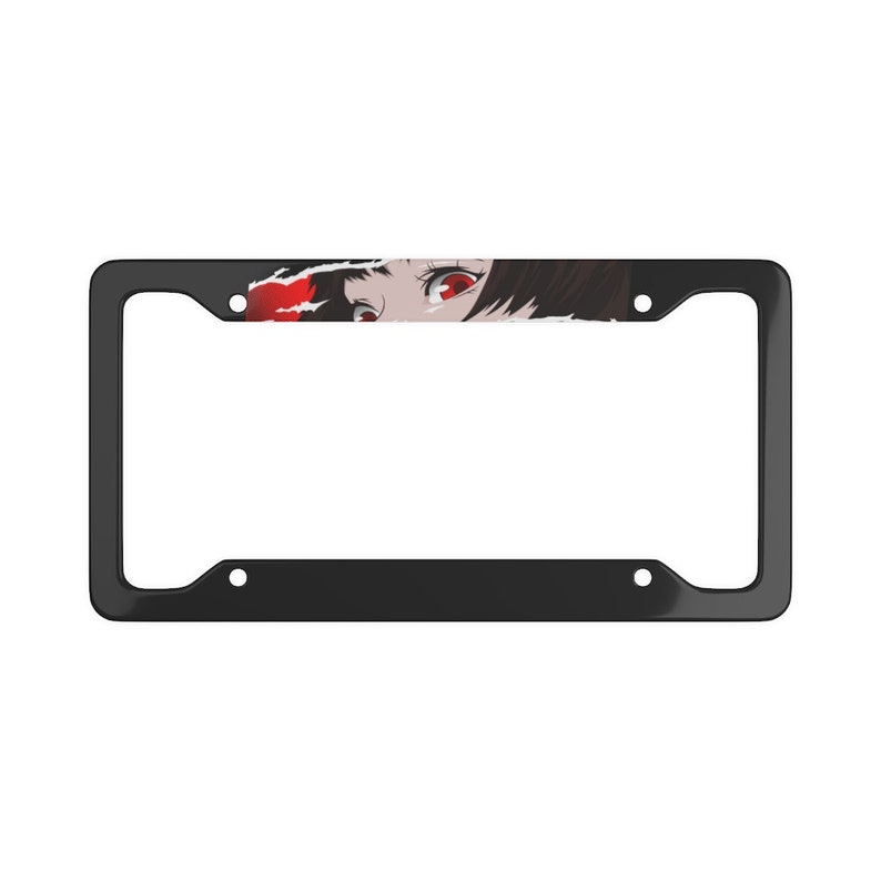 Anime Manga girl eyes License Plate Frame, anime girl car decor gift,  license plate frame for women, custom personalized Anime girl car 