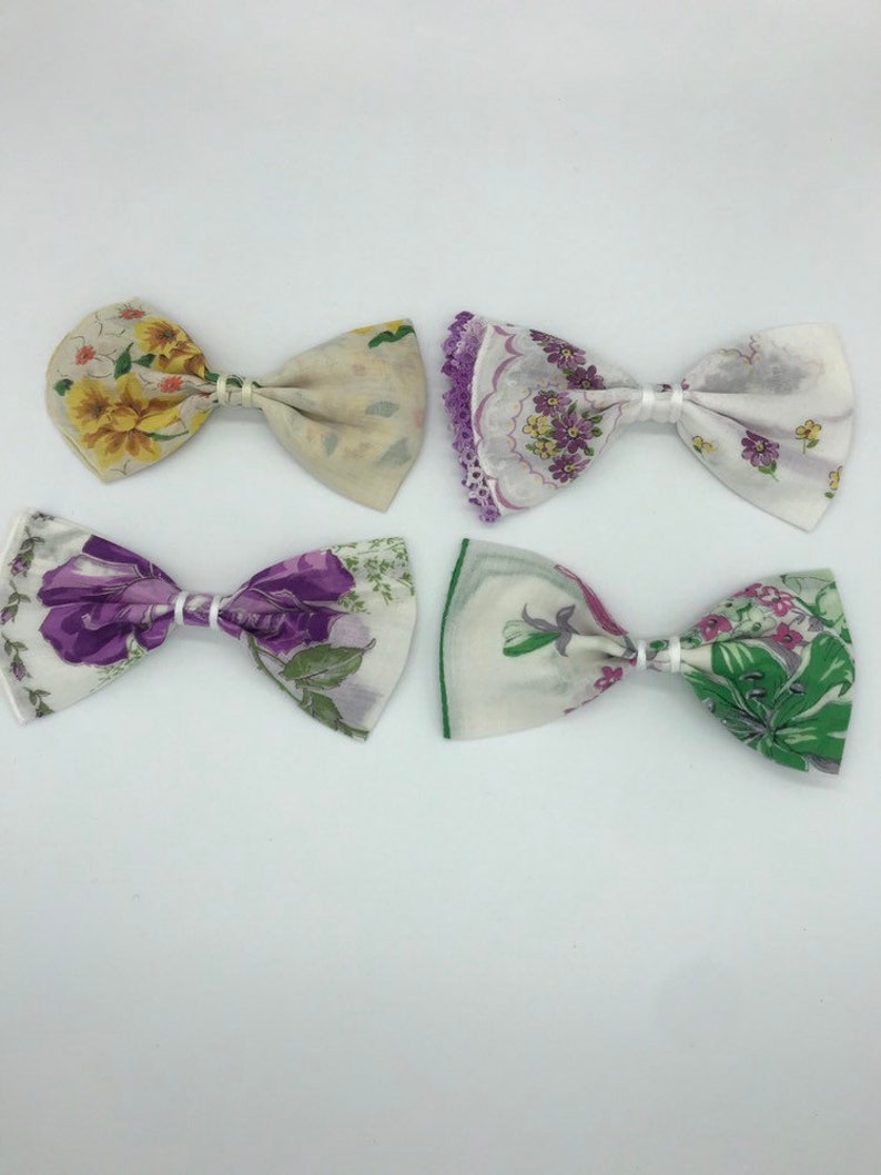 Vintage hankie bows