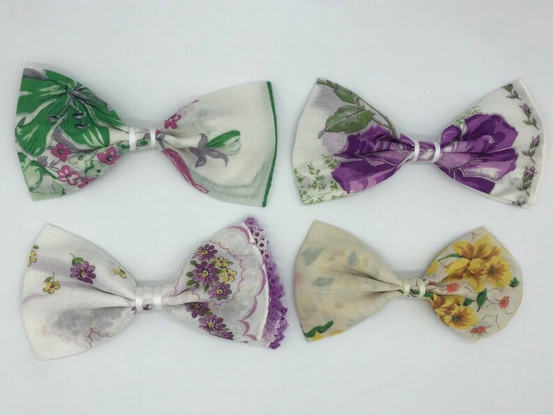 Vintage hankie bows