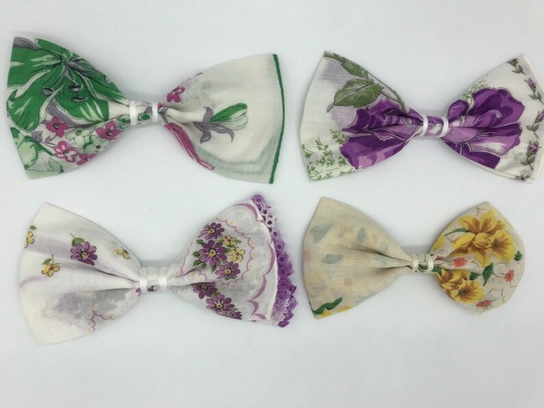 Vintage hankie bows