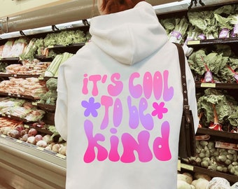 It’s  to Be Kind Wavy Text PNG Hoodie Design | PNG Design for Hoodies front Back | Aesthetic PNG Design