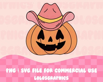 Country PumpkinSVG Design, Western Halloween SVG, Country Halloween SVGs