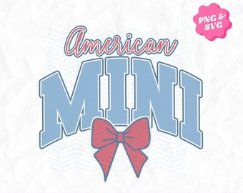 American Mini Bow Fourth of July PNG SVG Design, Mama Mini Matching 4th of July Designs, 4th of July Kids PNG