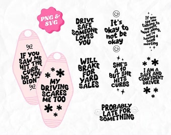 Retro Motel Keychain PNG SVG Design Bundle, Motel Keychain Files Bundle, Motel Keychains svg png