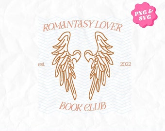 Romantasy Lover Book Club SVG PNG, Reading Bookish Design, Trendy Reading PNG