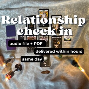 Liebe Check-In Tarot Legung | Schnelle, genaue Einblicke in die Beziehung | Audio-Tarot-Lesung | Geliefert innerhalb von Stunden