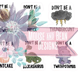 Don&#39;t Be A... Adult Sticker Set