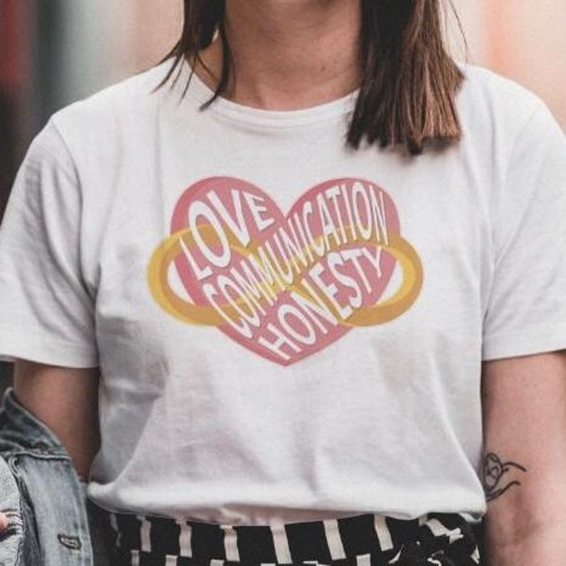 poly gift tee shirt polyamory pride queer love is love