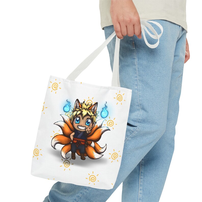 Naruto Uzumaki Tote Bag Anime Merch Kyuubi Kurama Nine Tails Fox Spirit