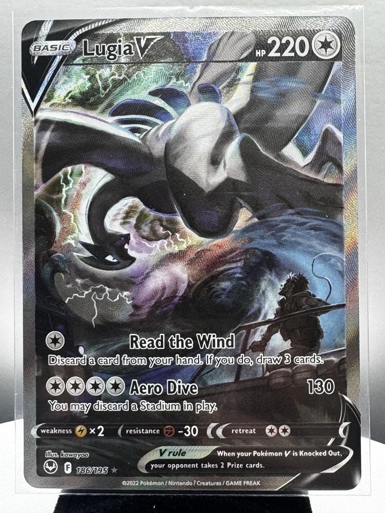 Lugia V 186/195 Ultra Rare Pokémon Card – Full Art Holo From