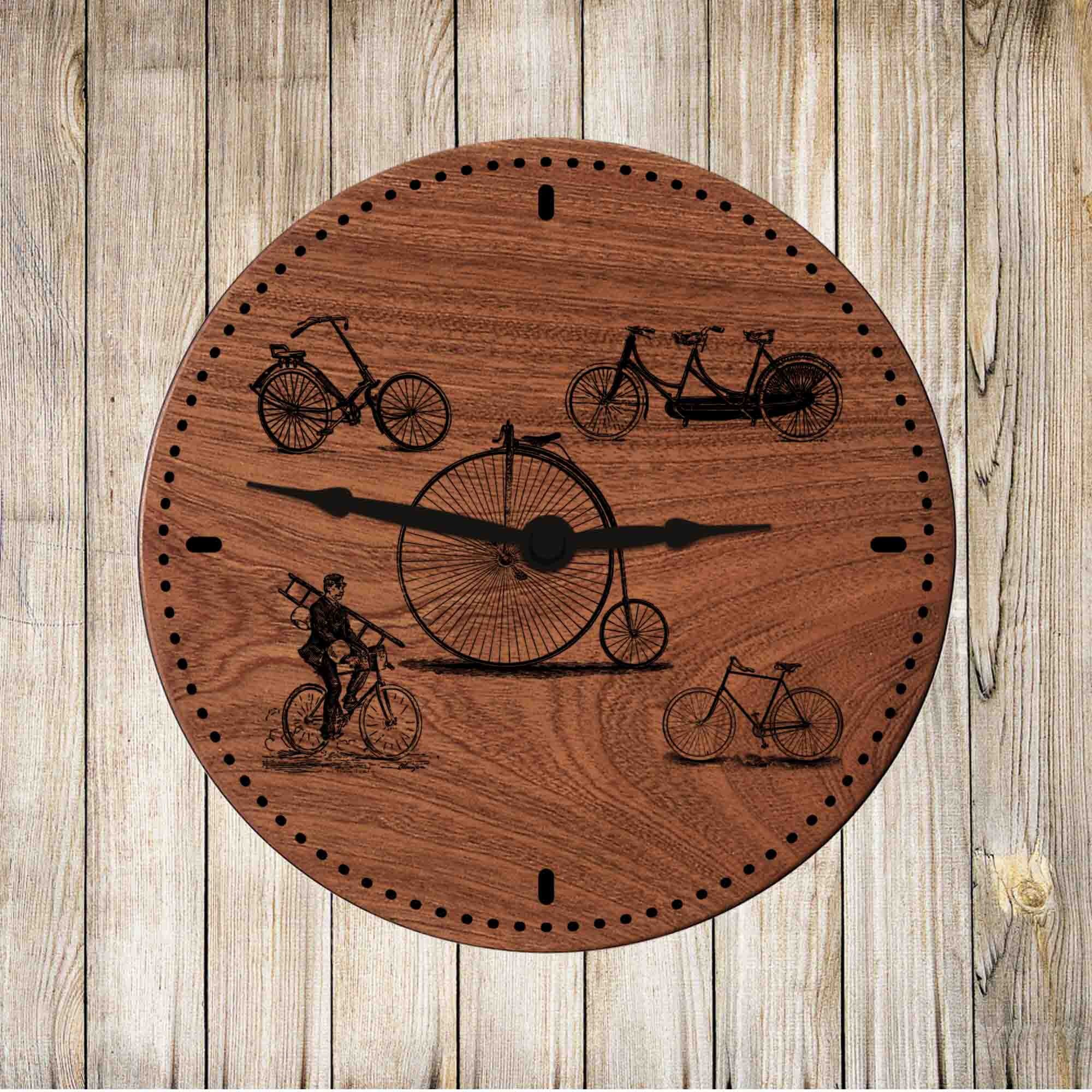 birthday gift clock for living room Great Wall Clock for Cycling Enthusiasts antique clocks vintage clock gifts for him