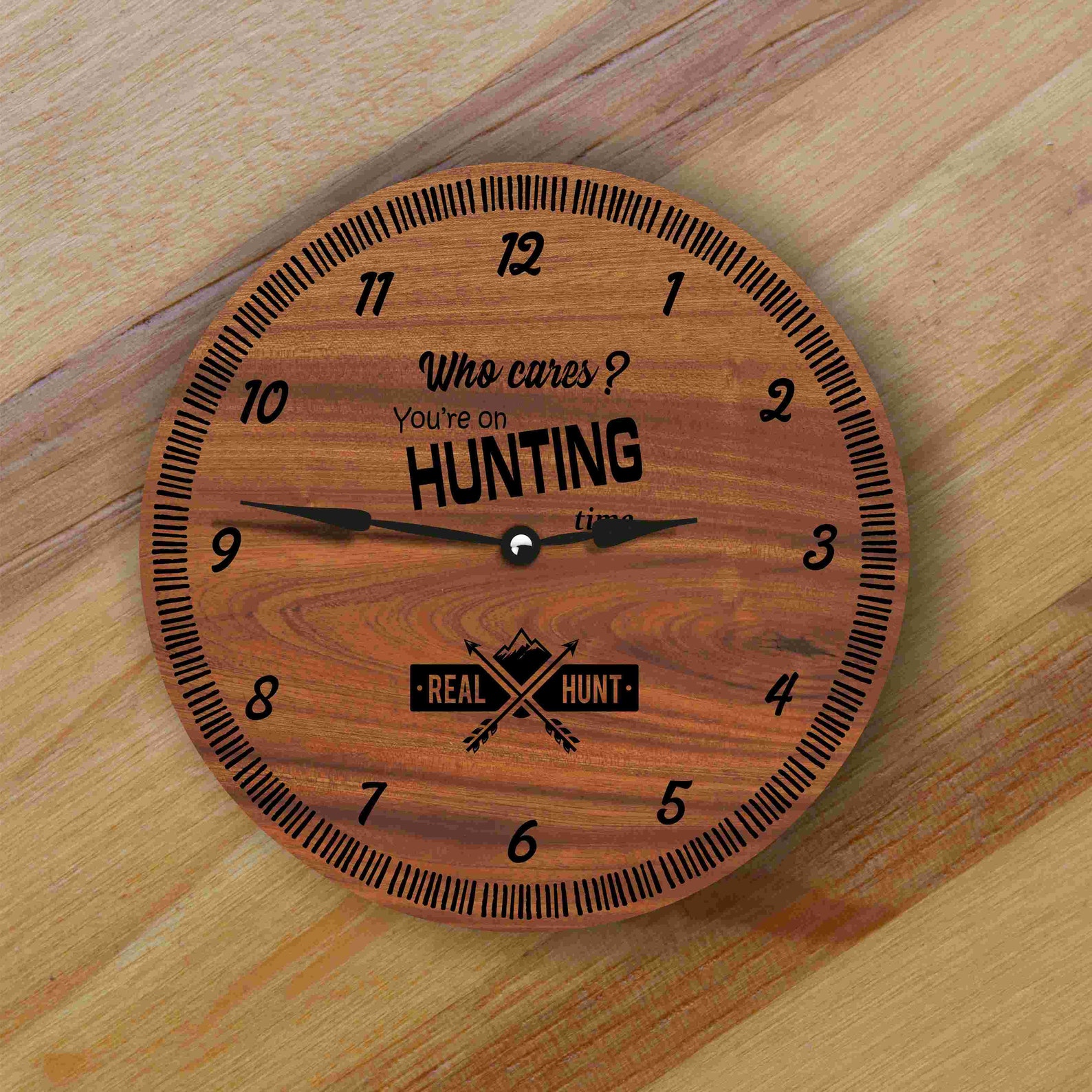 Hunting Fan Wooden Wall Clock Deer hunting Bow hunting Etsy
