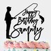 Fishing Cake Topper Fishing Wooden Birthday Cake Topper - Etsy