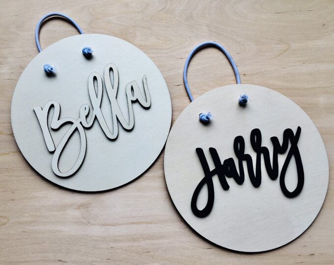 Custom Name plate personalized baby gift wooden sign nursery Etsy