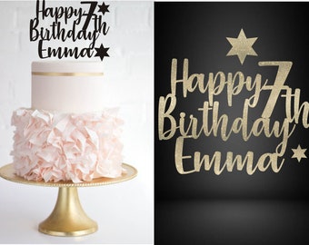 birthday cake topper etsy