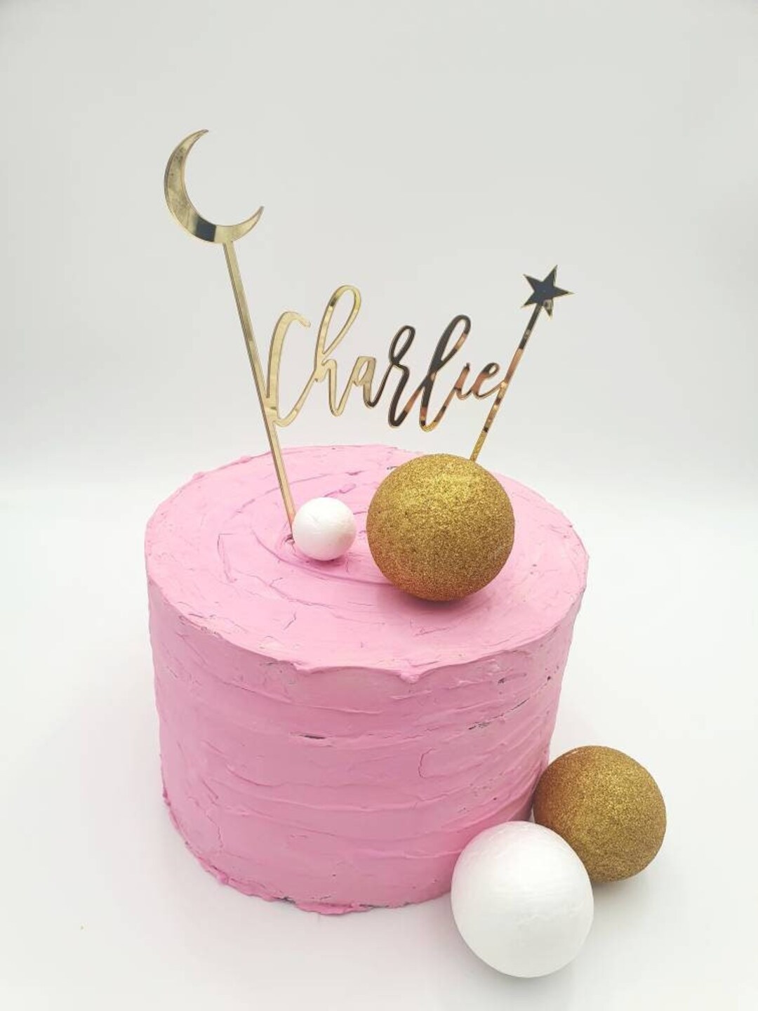 Celestial Birthday Cake Topper, Custom First Birthday Cake Topper, 1st