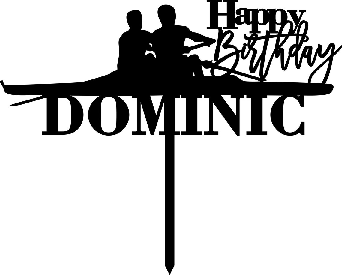 Personalised Rowing Cake Topper Rowing Wooden Birthday Cake Etsy