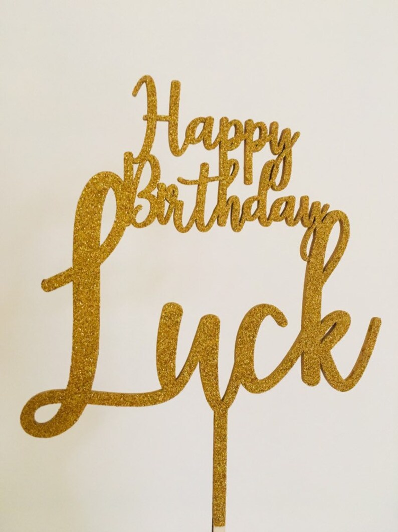 Happy Birthday Name Cake Topper Custom Cake Topper Any Etsy